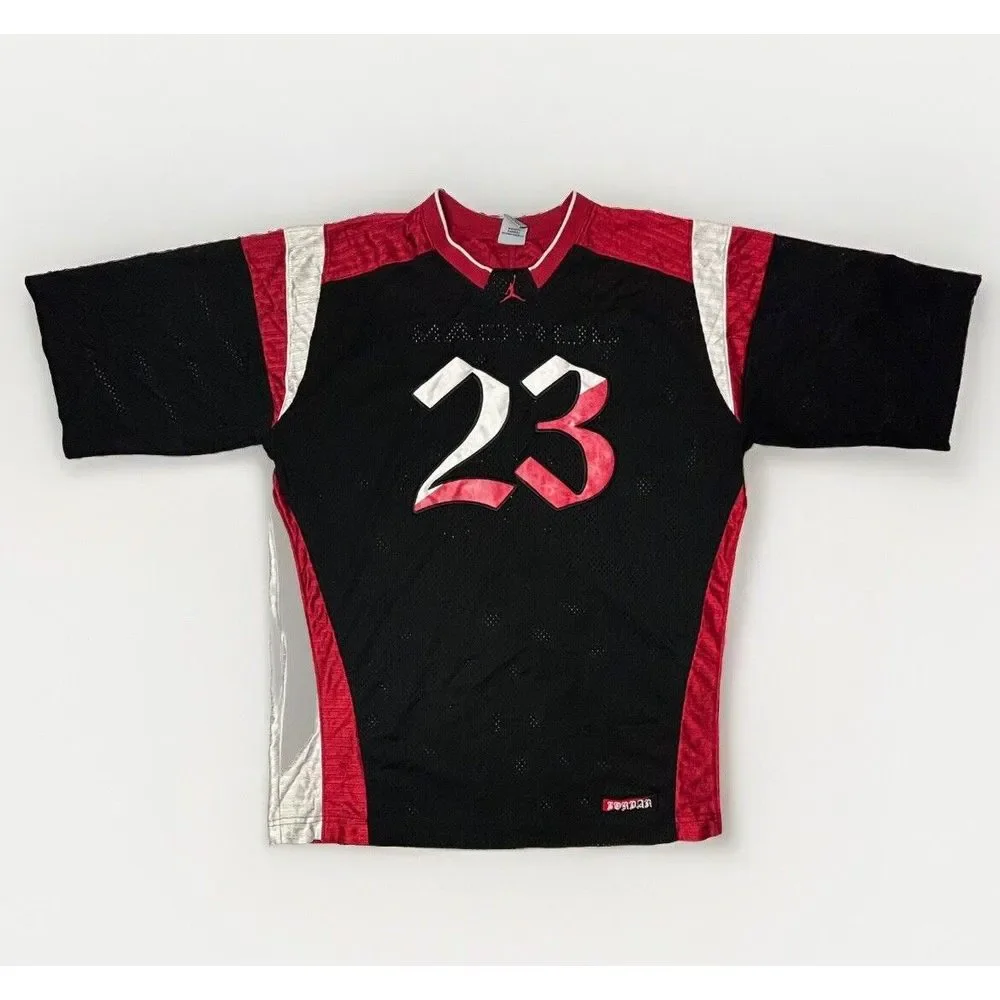VTG‎ Nike Air JUMPMAN MENS JORDAN 23 Jersey LARGE Football Net Rugby RARE EUC